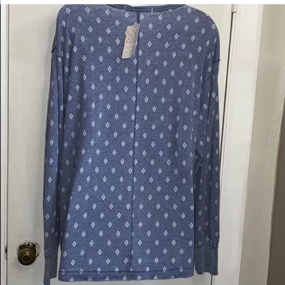 Free people indigo combo long sleeves scoo… - Picture 7 of 9